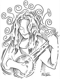 Here We Go_Christine McGrew_Pen & Ink illustration by Mark Holden